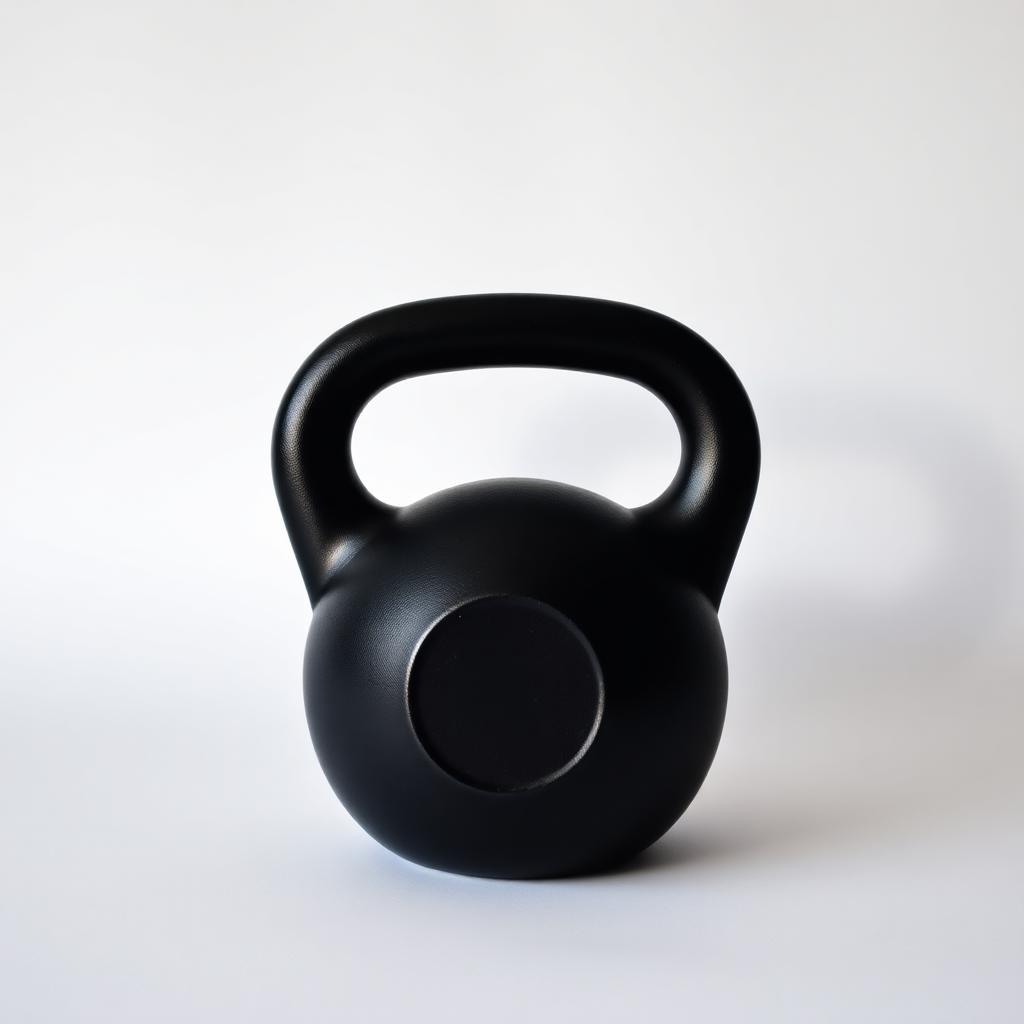 Kettlebell odlewany 16 kg na białym tle